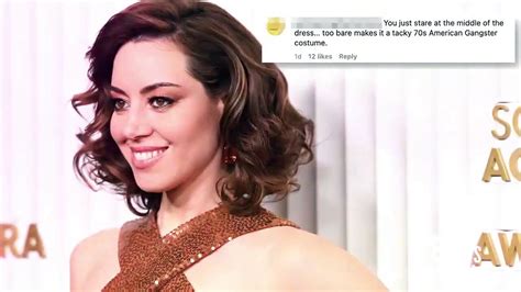 Aubrey Plaza’s stylist defends her ‘underboob’ at 2023 SAG Awards